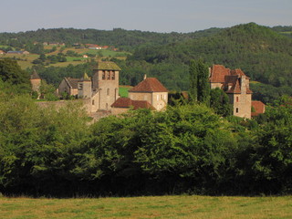 Fototapeta na wymiar Fortifications de Curemonte ; Limousin ; Quercy ; Périgord