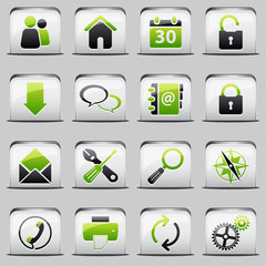 button White_green Web