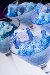 Blue cocktail