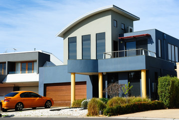 Beautiful modern house, new architecture