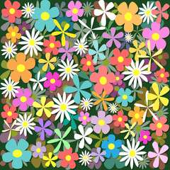 A Floral Background with Lots of Flowers