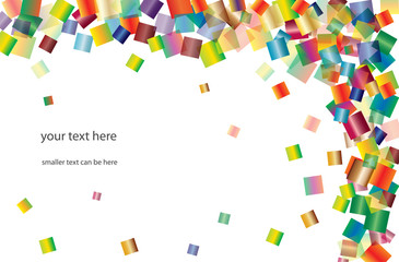 abstract background with color squares and place for text