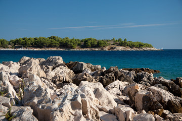 Fototapeta na wymiar presso la spiaggia Podvrske a Murter - Croazia