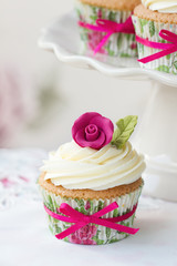 Rose cupcake