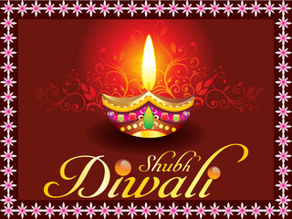 abstract shubh diwali concept