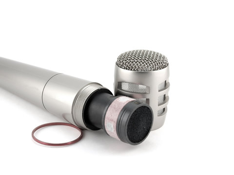 Disassembled microphone