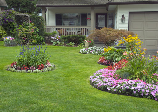 Manicured Yard and Home