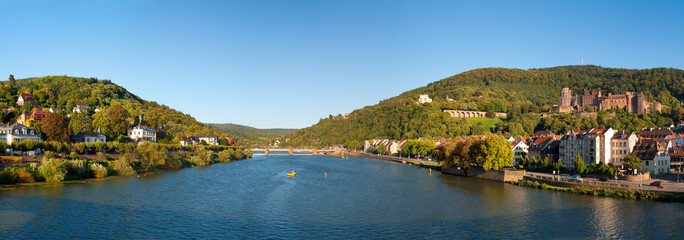 Neckar Panorma von Heidelberg