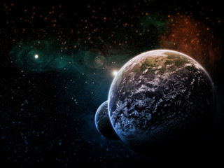 Planets landscape
