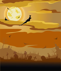 Halloween night background