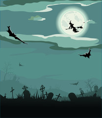 Halloween night background