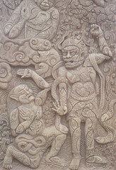 Buddha art on wall , background