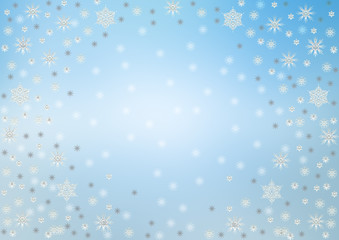 Background from snowflakes for a Christmas theme