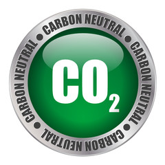 “CARBON NEUTRAL” label (stamp go green sustainable)