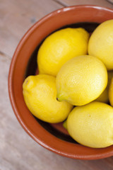 Lemons in a bowl