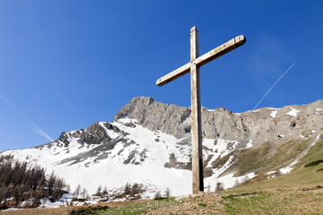 Site of St Simon's wood, park of Queyras,  France
