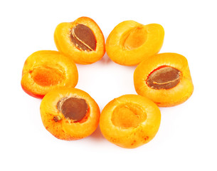 Apricots in round