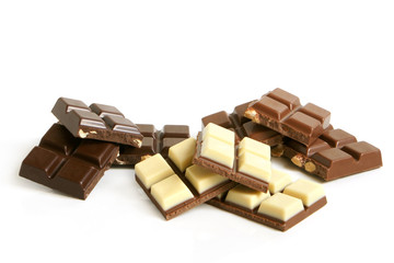 Chocolate pieces