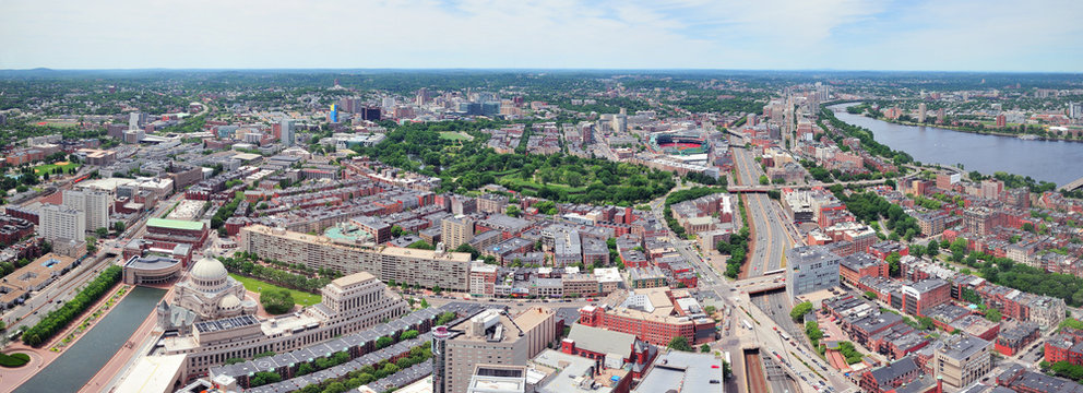 Boston aerial panorama