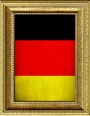 Bandiera della Germania incorniciata