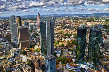 Frankfurt Skyline - obrazy, fototapety, plakaty