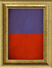 Bandiera del Lichtenstein incorniciata