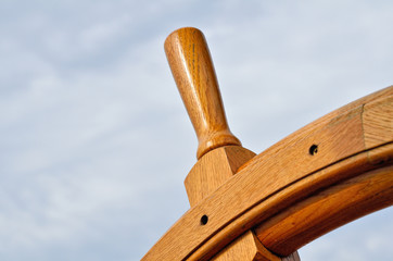 Obraz premium Sailboat Wheel