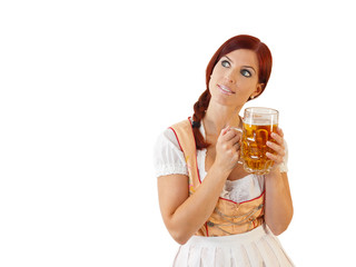 Redheaded bavarian female