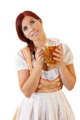 Redheaded bavarian female