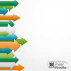 Obraz premium Abstract arrows background. Vector