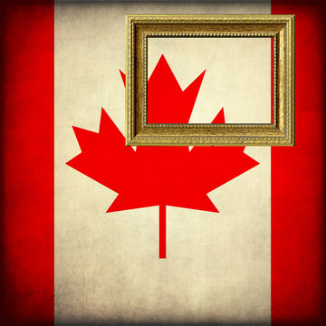 Bandiera del Canada con cornice personalizzabile