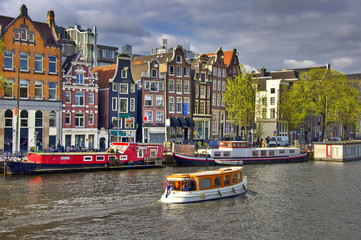 Classical Amsterdam view.  Urban scene. © Oleg Fedorov