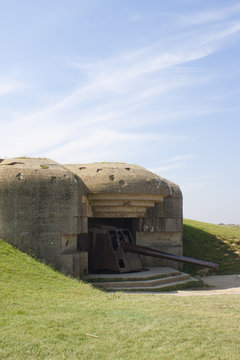 Bunker from Second World War in Normandy France