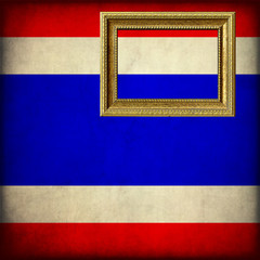 Bandiera della Thailandia con cornice personalizzabile