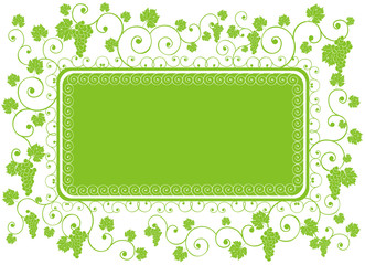 green grape frame