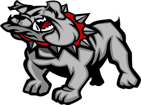 Bulldog Mascot Body Vector Illustration