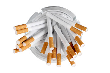 Cigarette and ashtray