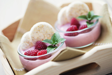 raspberry yogurt