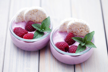raspberry yogurt