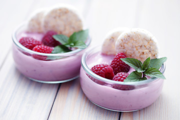 raspberry yogurt
