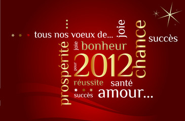 Carte de voeux bonne année 2012