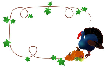 Thanksgiving day's postcard