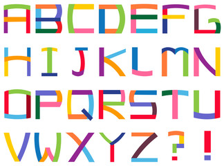 Colorful alphabet