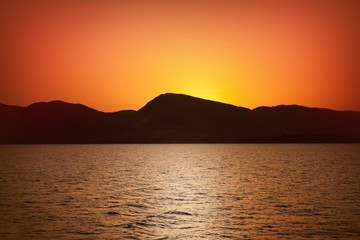 sunset landscape