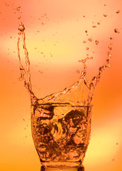 Splashing whisky