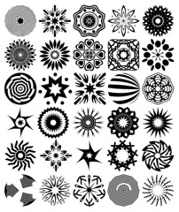 30 vector abstract symbols