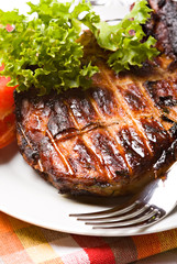 Grilled pork meat