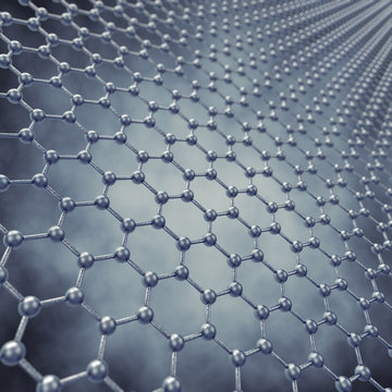 Graphene Sheet Model , 3d Illustration