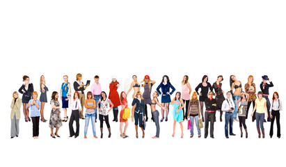 Naklejka premium Isolated Groups Lines