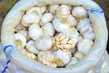 Xiamen street market garlic